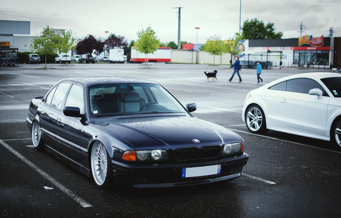 Фото обои BMW, tuning, Stance, E38, 740il