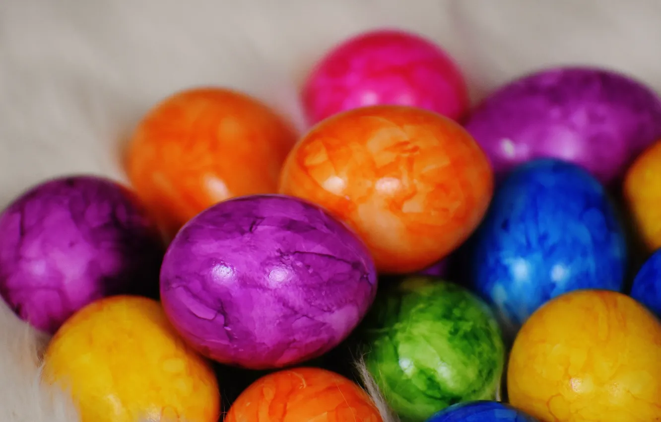Фото обои colorful, Пасха, rainbow, Easter, eggs, decoration, Happy, яйца крашеные