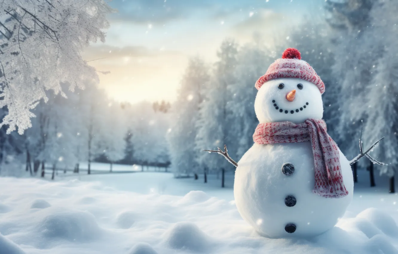 Фото обои happy, winter, cold