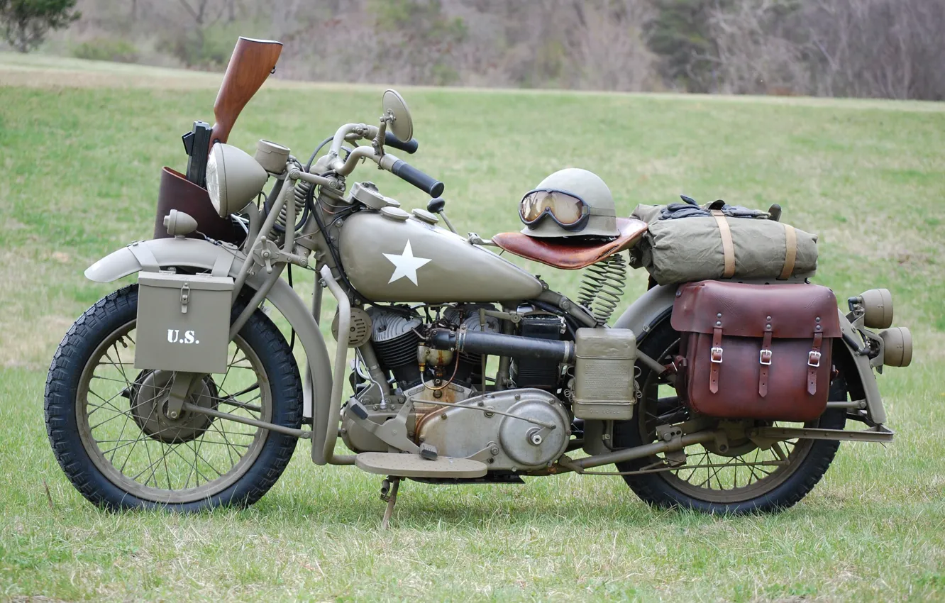 Фото обои двигатель, модель, цвет, солдат, хаки, мотоцикл, military, американский