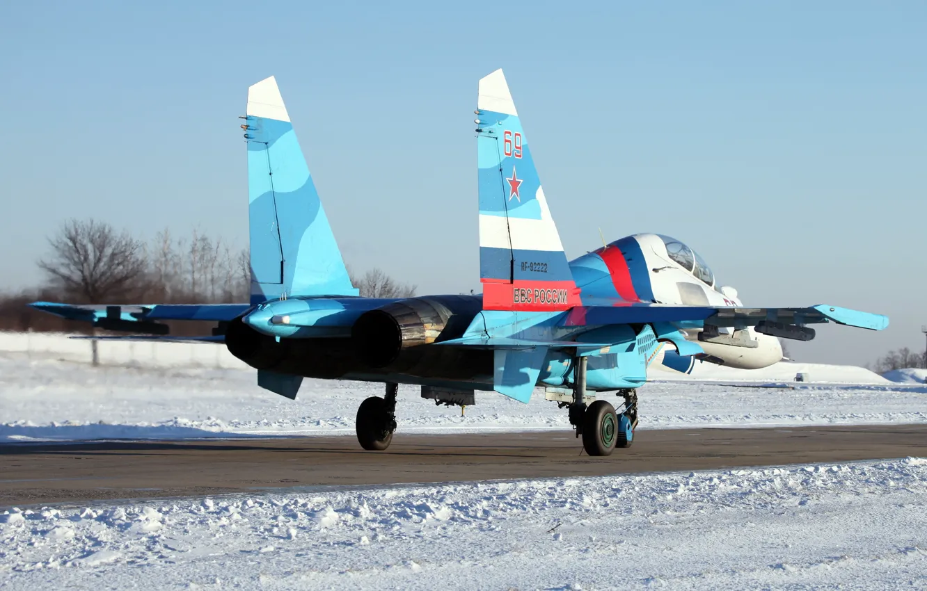 Фото обои Су-30, Flanker-C, ВВС России, Липецк