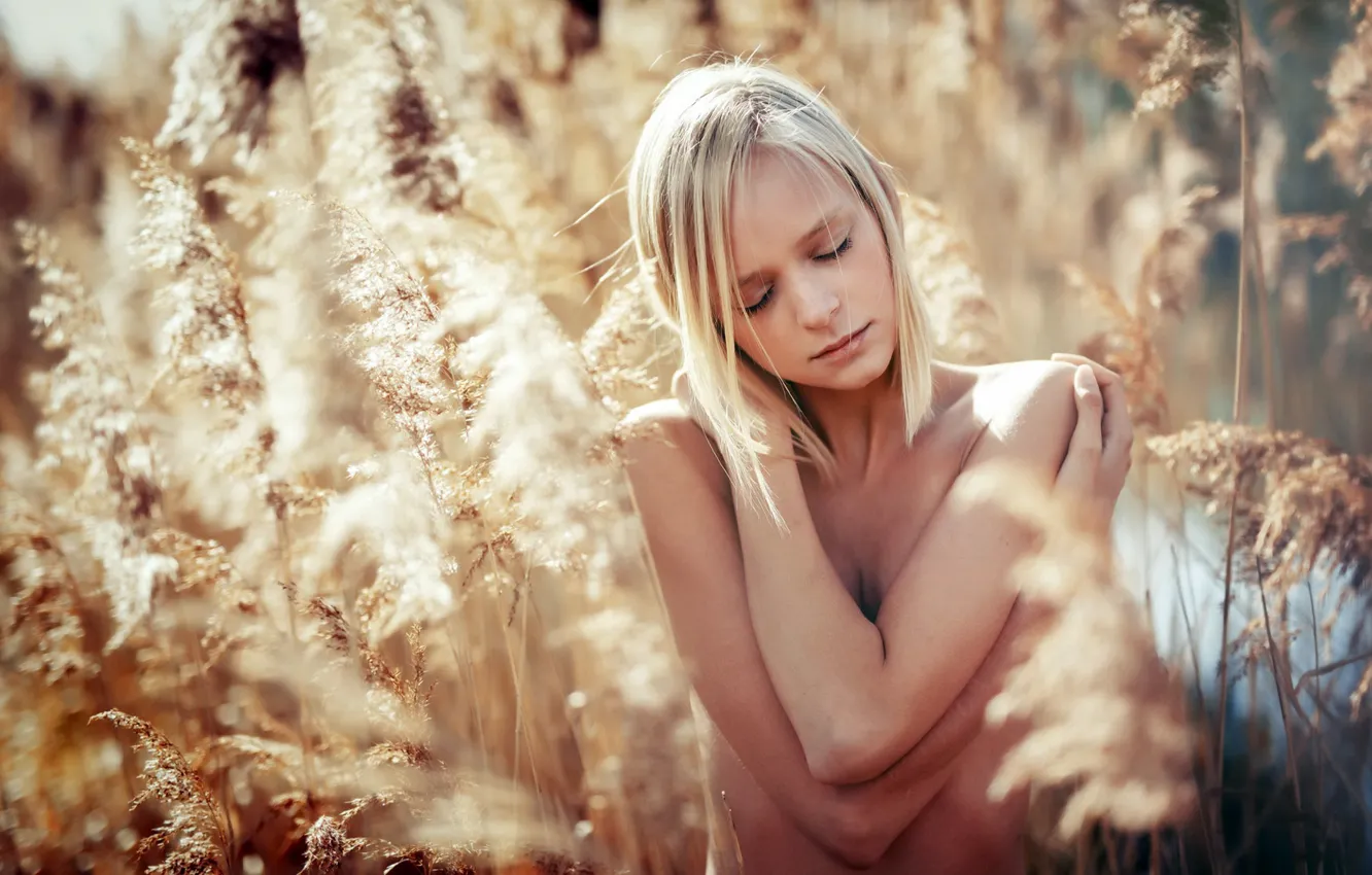 Фото обои девушка, природа, Tatjana