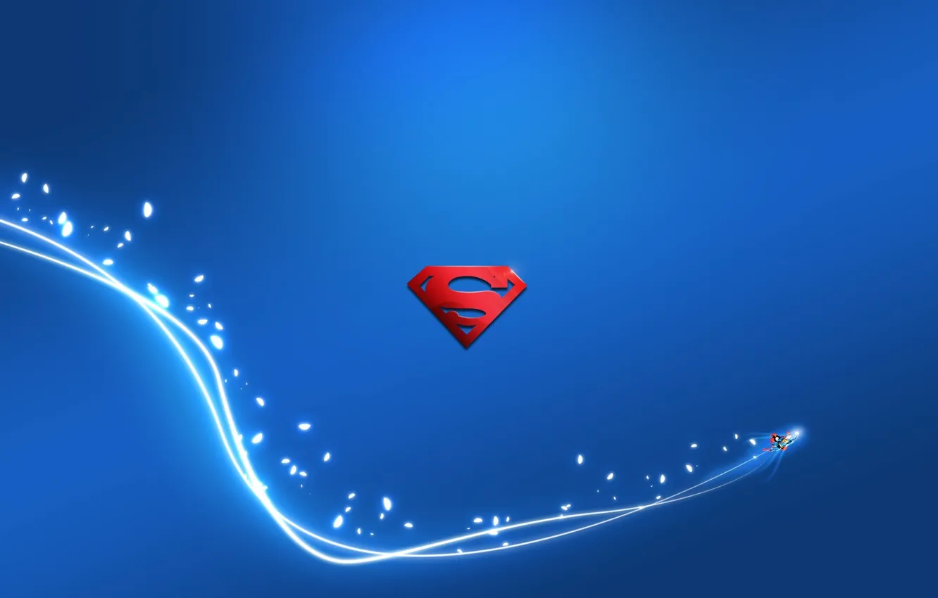 Фото обои Линия, Лого, Супермен