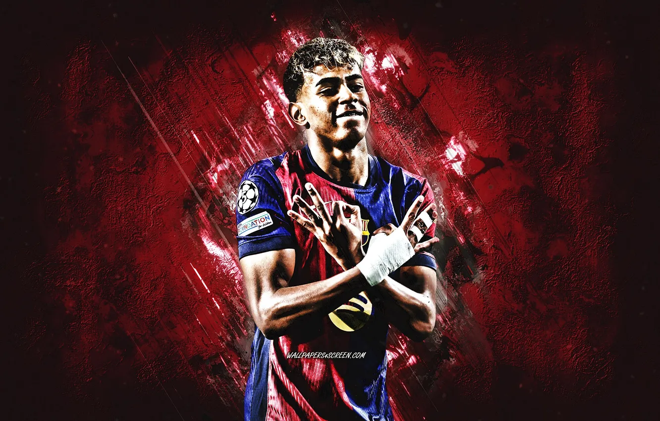 Фото обои Football, FCB, Soccer, FC Barcelona, Barca, Spanish, Talent, Lamine Yamal