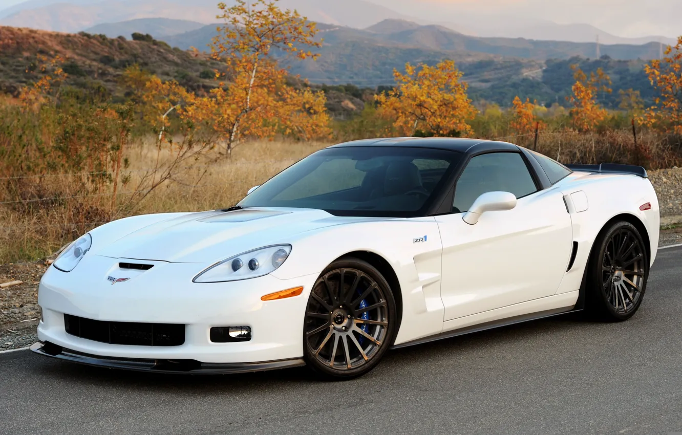 Фото обои Corvette, Chevrolet, ZR1, шевроле, 2011, Hennessey, корветт