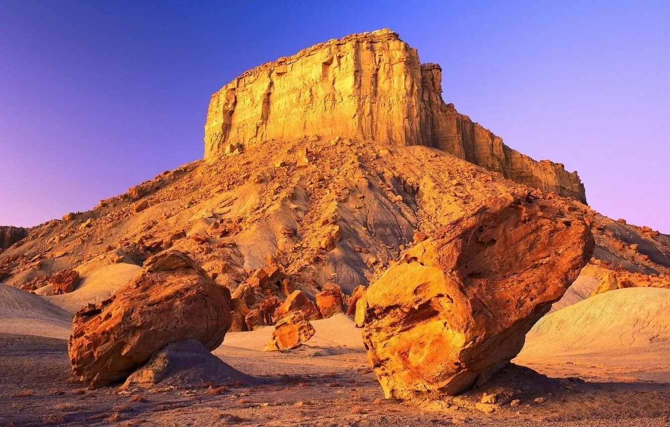 Фото обои desert, rocks, wind erosion