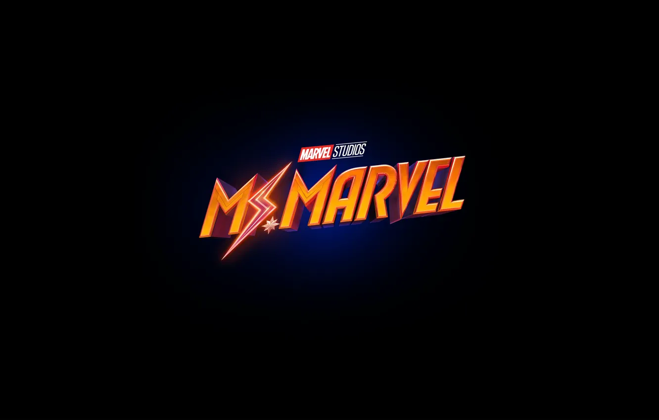 Фото обои лого, Logo, Мисс Марвел, Ms. Marvel, Captain Marvel, Капитан Марвел
