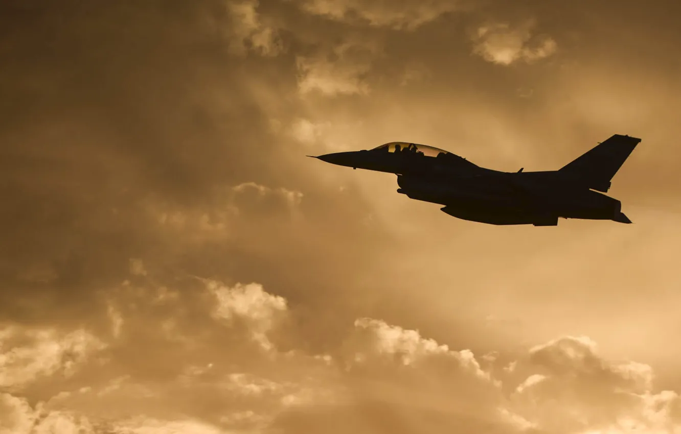 Фото обои США, F-16, Fighting Falcon, General Dynamics, истребитель четвёртого поколения, американский многофункциональный лёгкий