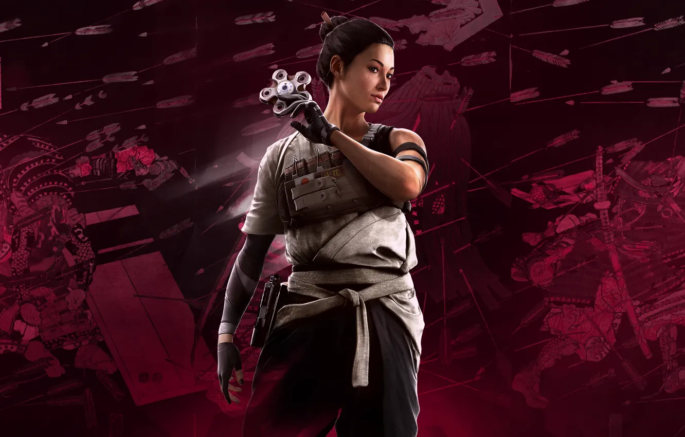 Фото обои спецназ, special forces, sat, Rainbow Six Siege, Hibana