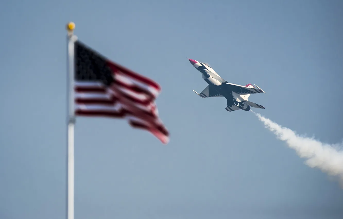 Фото обои Thunderbird, US Air Force, Aircraft
