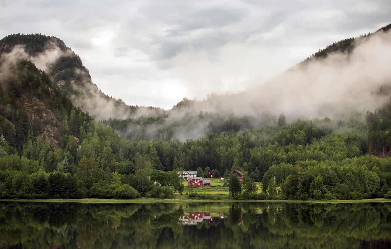 Фото обои Norway, Buskerud Fylke, Bråtajordet