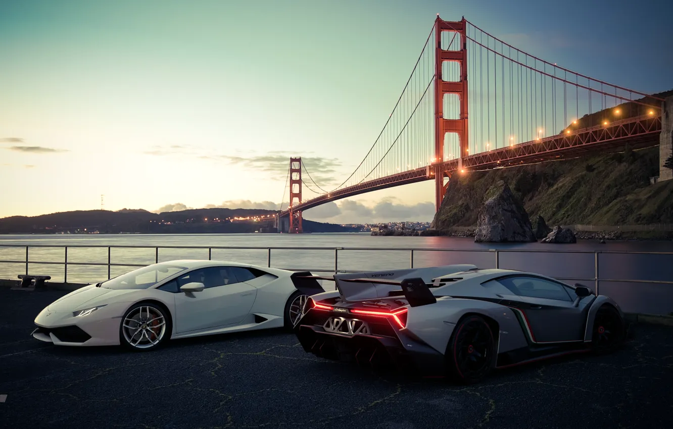 Фото обои рендеринг, Lamborghini, Сан-Франциско, Gran Turismo, Veneno, Huracan, Gran Turismo Sport