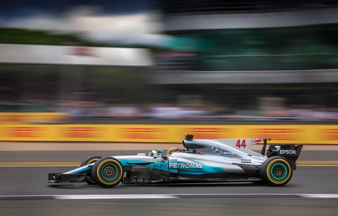 Фото обои Mercedes, Lewis Hamilton, Silverstone, F1 British Grand Prix 2017