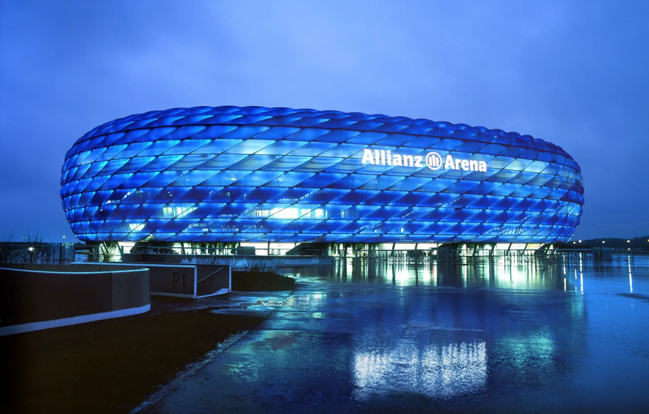 Фото обои футбол, Munich, стадион, munich, Allianz Arena