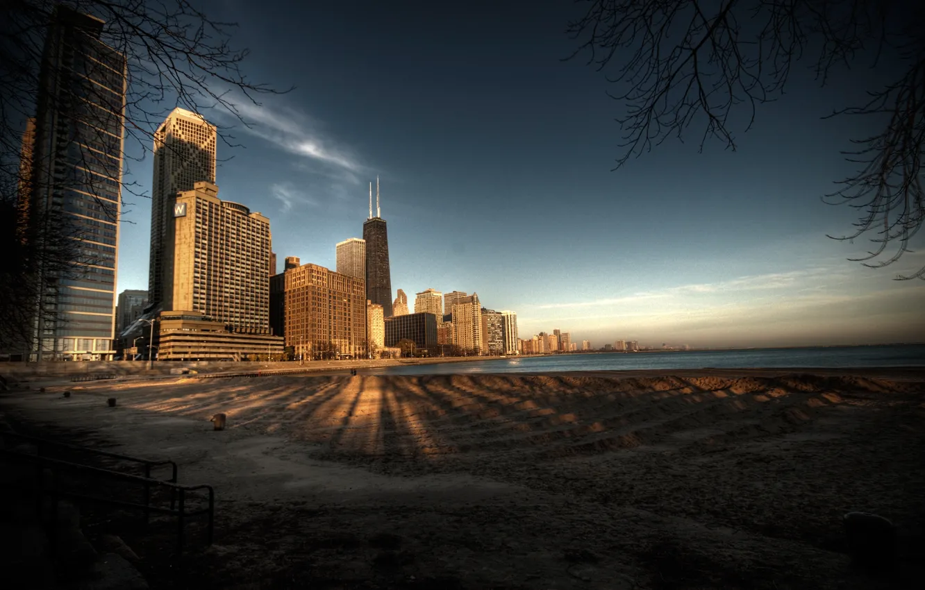 Фото обои city, город, Чикаго, USA, Chicago, Illinois