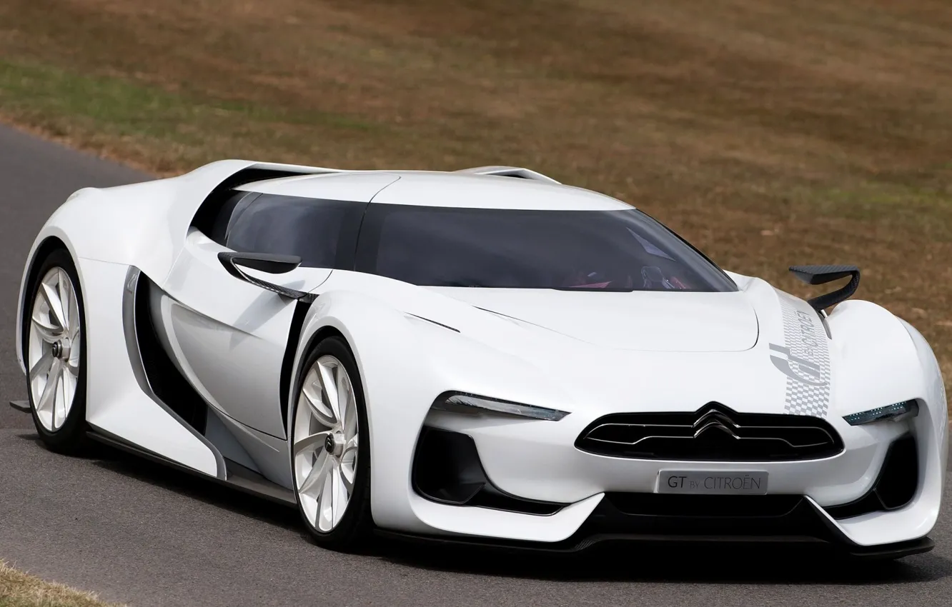 Фото обои Concept, белый автомобиль, Citroёn