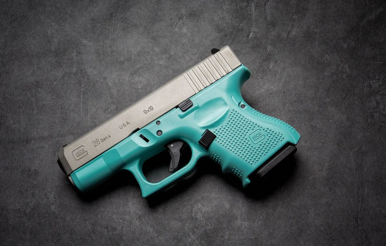 Фото обои пистолет, Glock 26, самозарядный