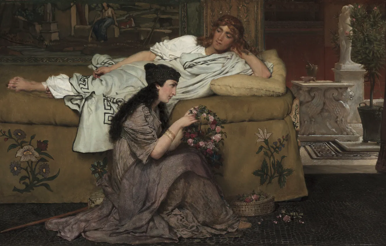 Фото обои 1867, британский художник, Lawrence Alma-Tadema, Лоуренс Альма-Тадема, British painter, Художественный музей Кливленда, Cleveland Museum of …