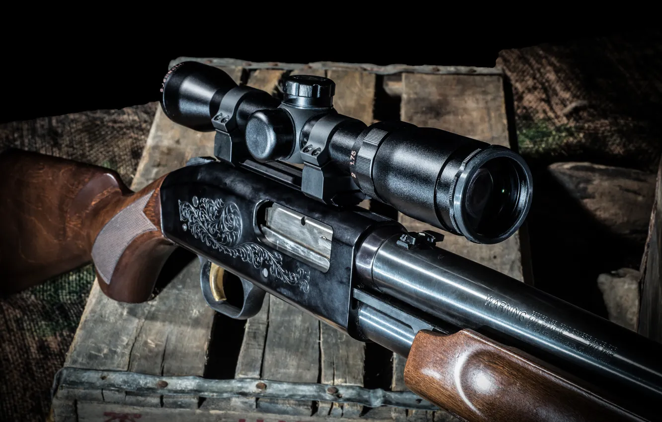 Фото обои оружие, оптика, ружьё, помповое, Mossberg 500