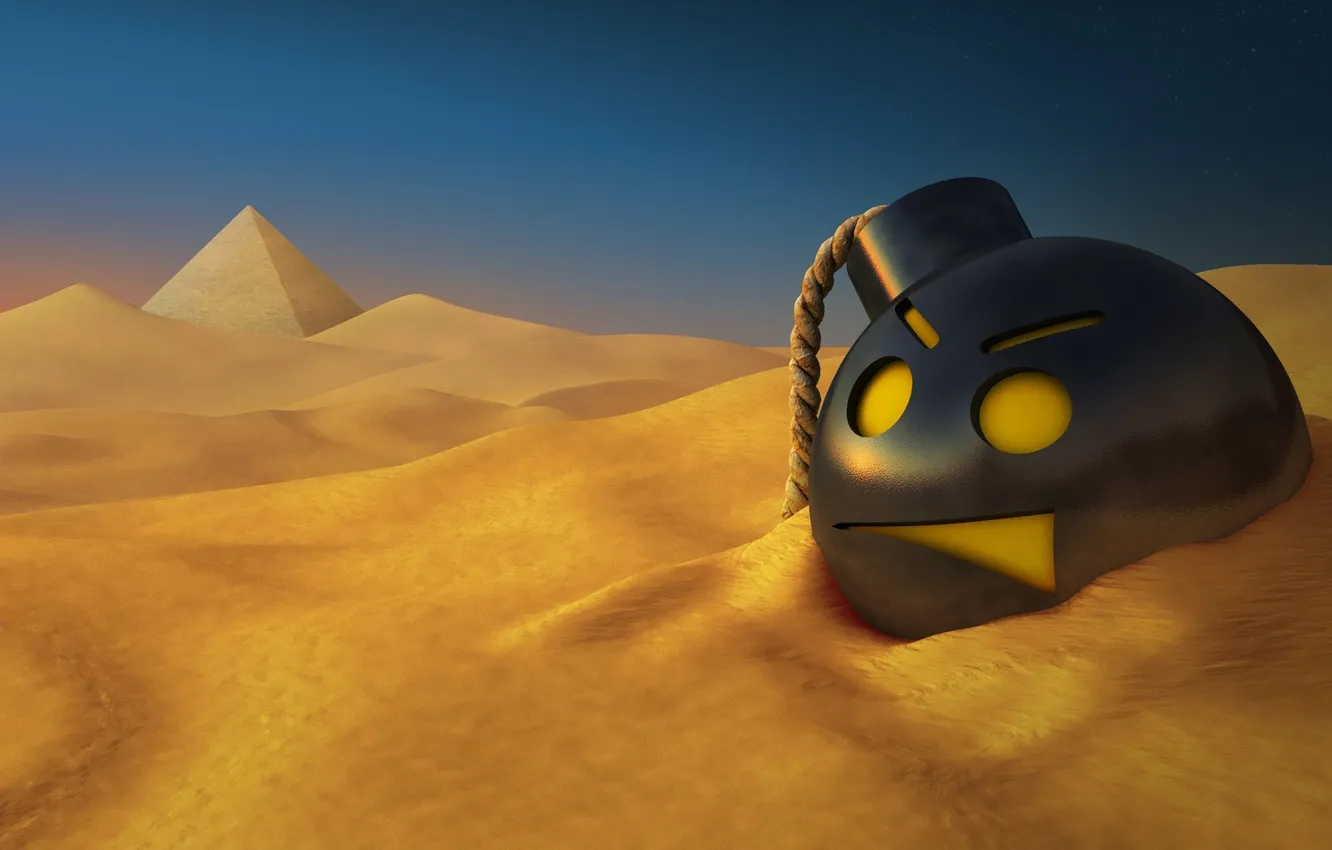 Фото обои песок, пустыня, бомба, египет, Serious Sam HD
