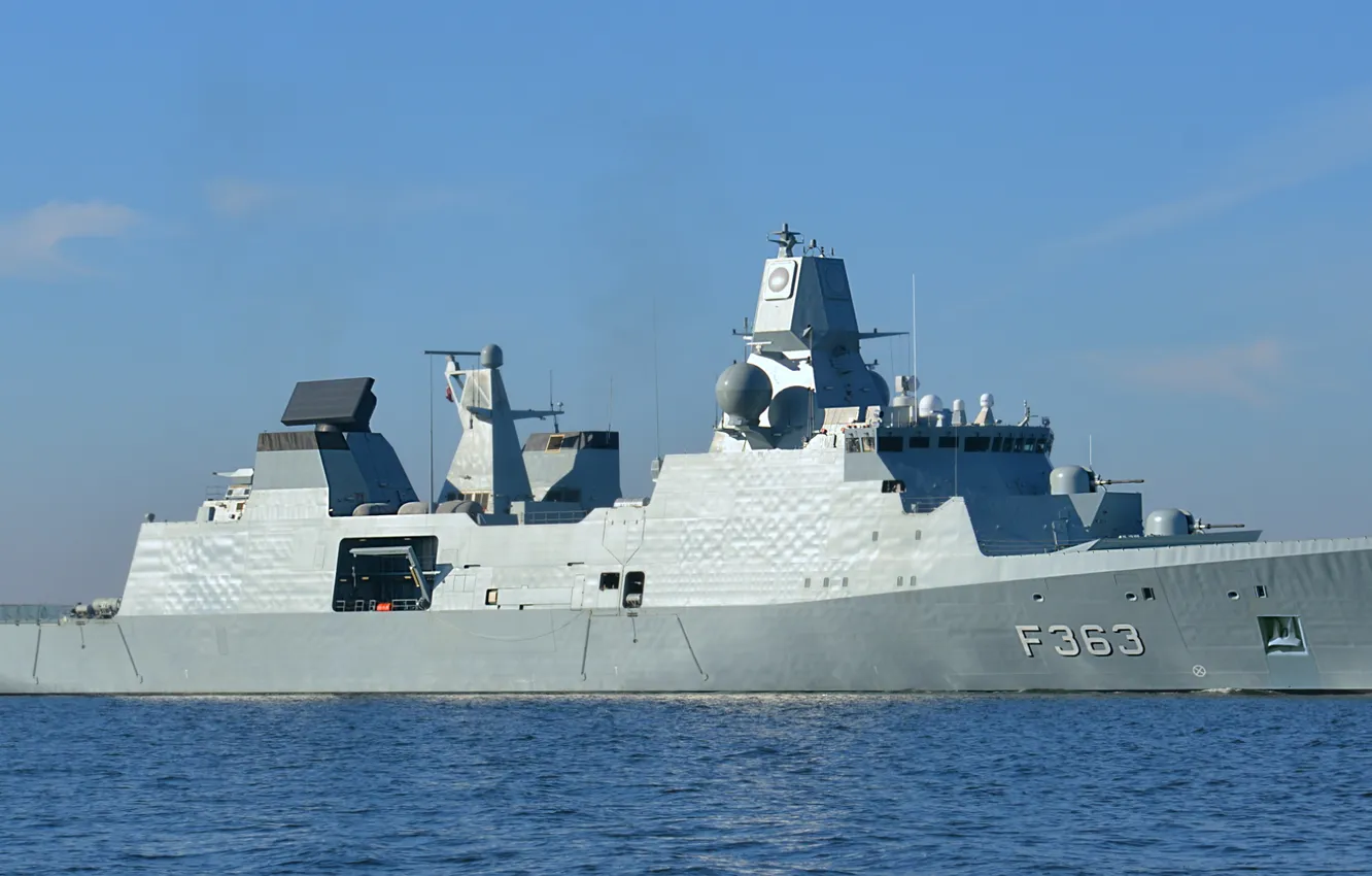 Фото обои фрегат, ВМС Дании, HDMS Nils Juel