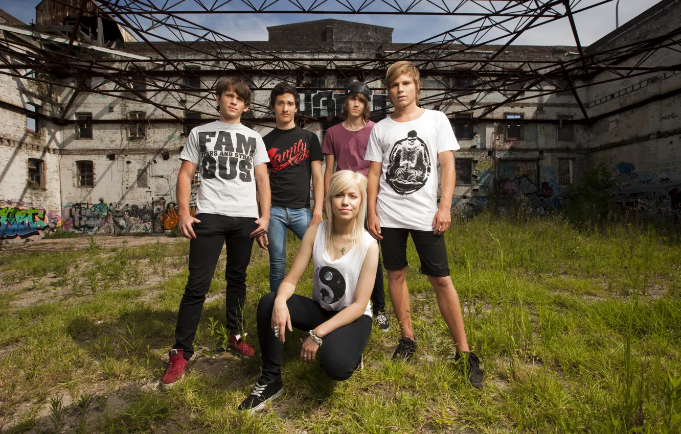 Фото обои Pop Punk, Jenna McDougall, Tonight Alive, Дженна МакДугалл, Matt Best, Whakaio, Jake Hardy, Cam Adler