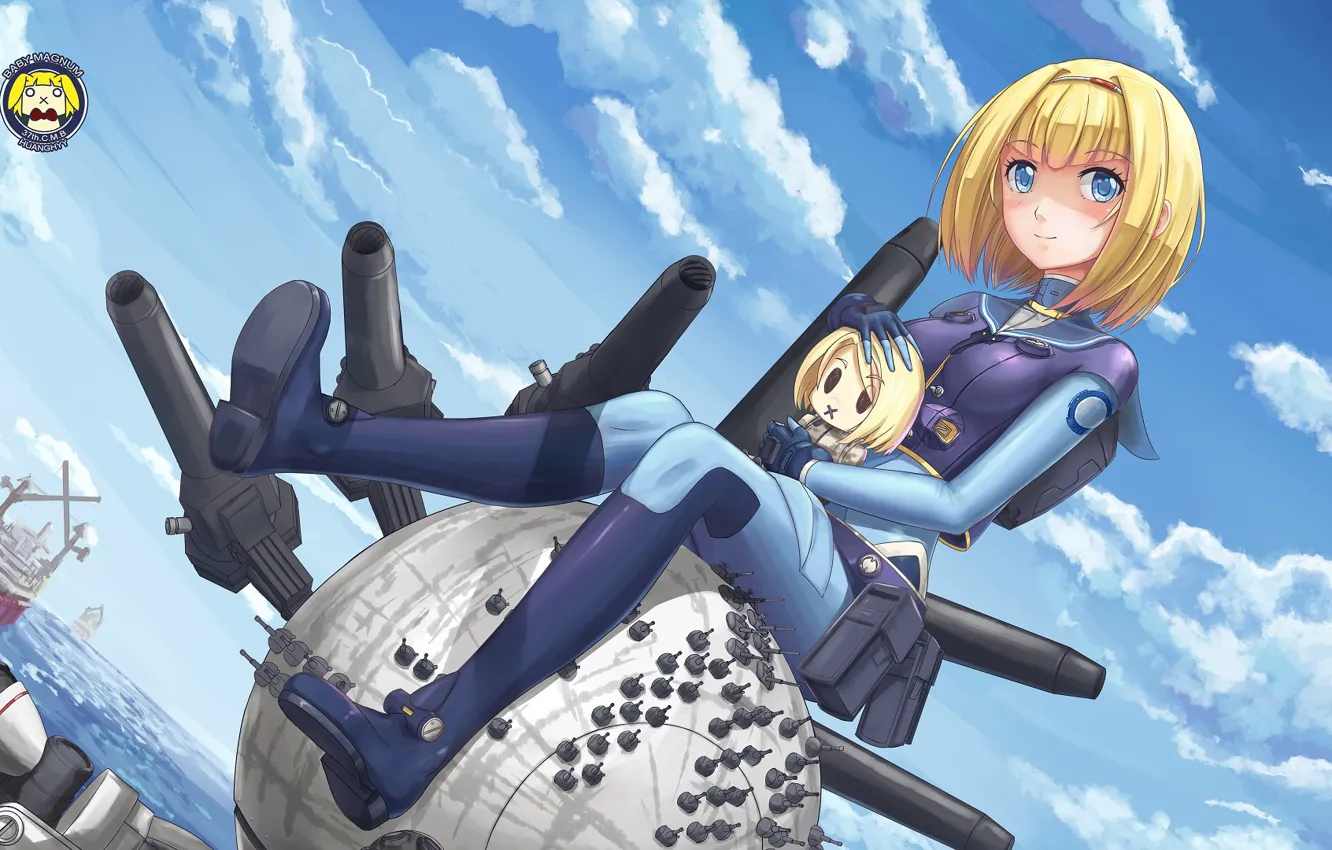 Фото обои Girl, Anime, Heavy Object