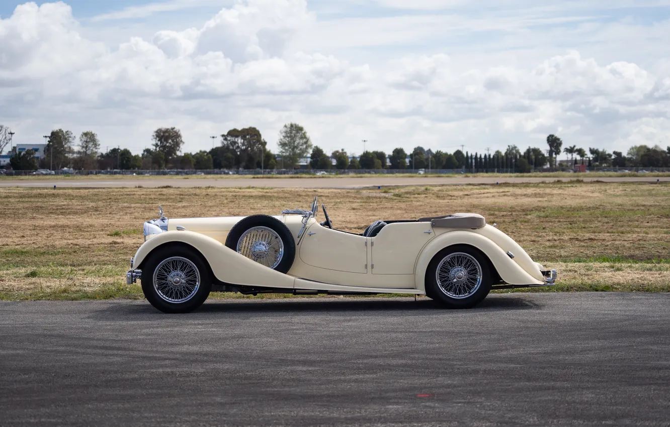 Фото обои ретро автомобили, Tourer, 1939, by Cross & Ellis, Alvis Speed 25 Tourer, Alvis, Speed 25