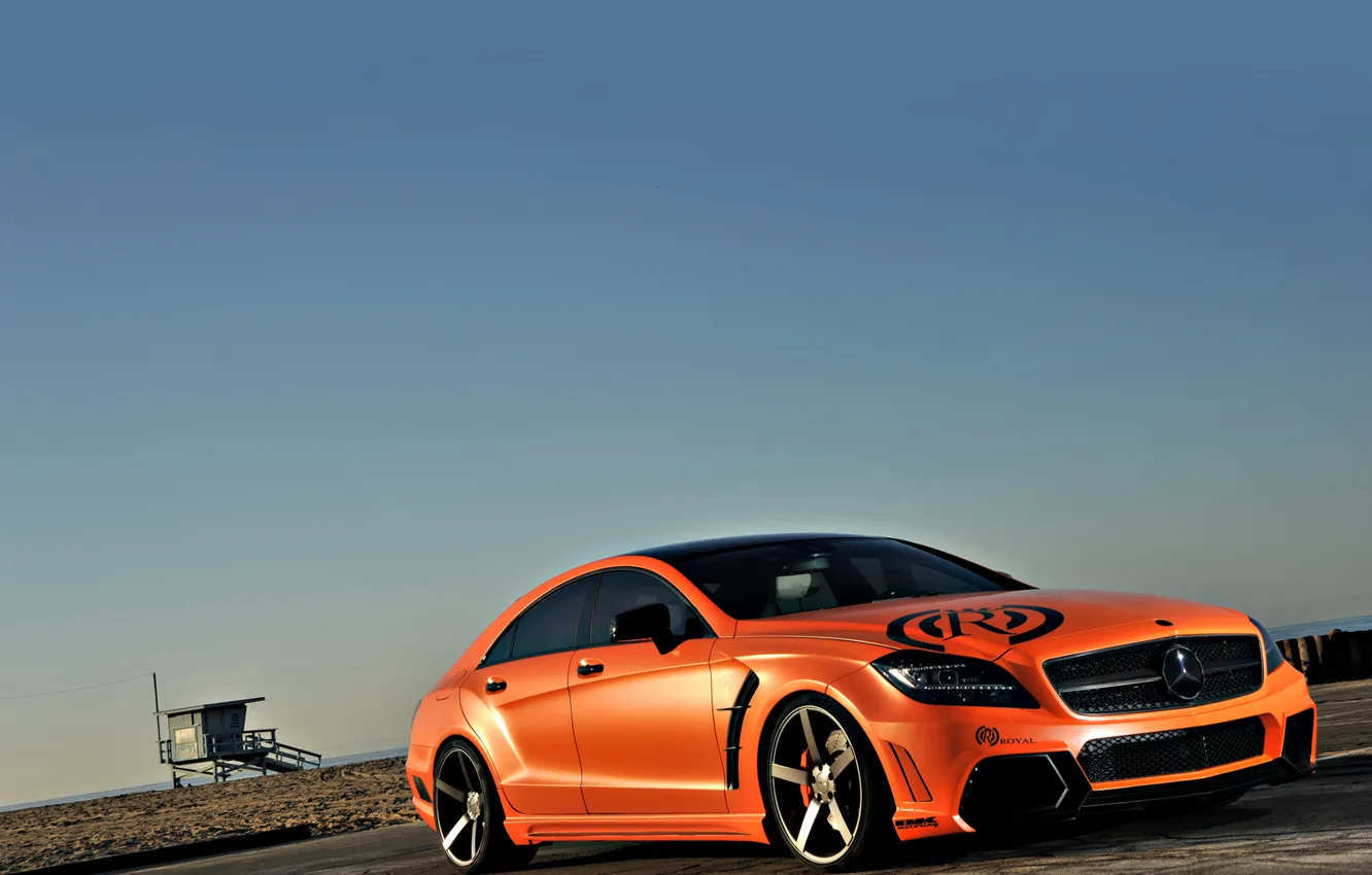 Фото обои Mercedes, Orange, Auto