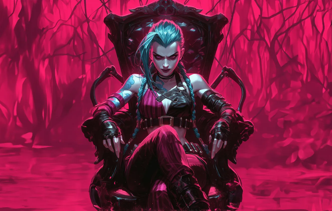 Фото обои jinx, twisted, fate