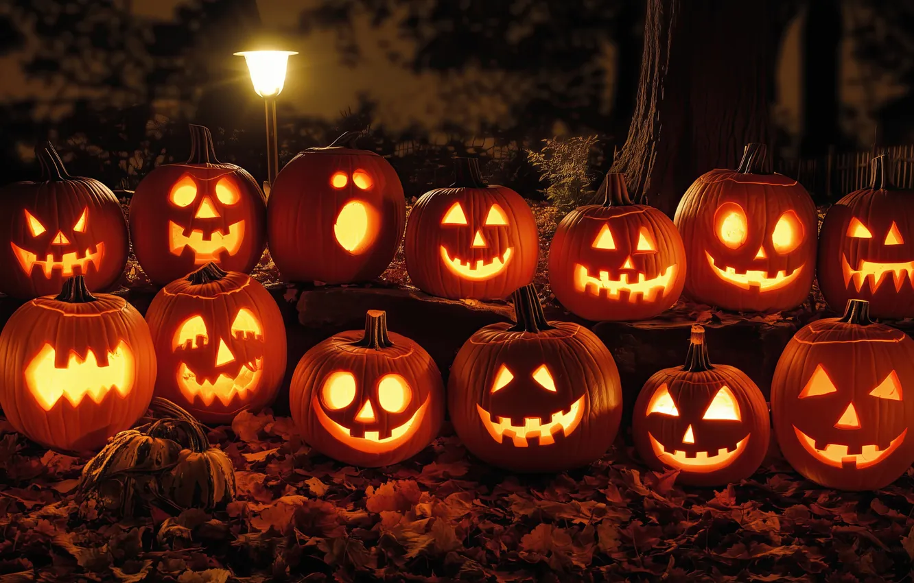 Фото обои halloween, pumpkin, spooky, jack o lantern