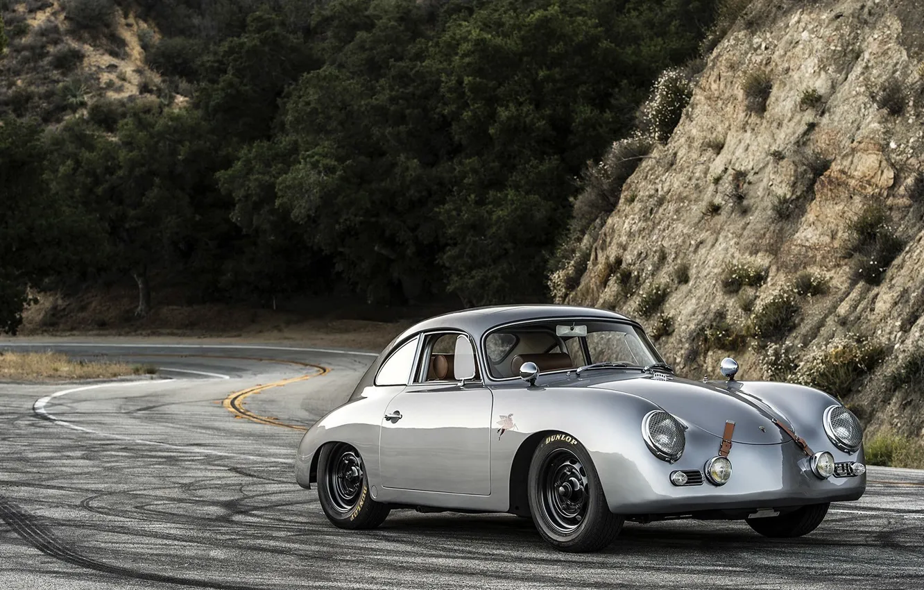 Фото обои Porsche, Old, Sport, Road, Vehicle
