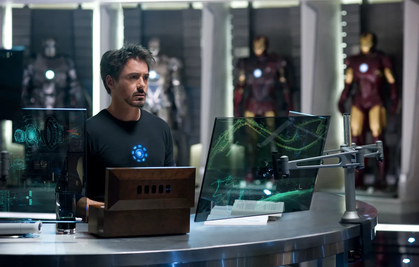 Фото обои мужик, актёр, Iron man 2, тонни