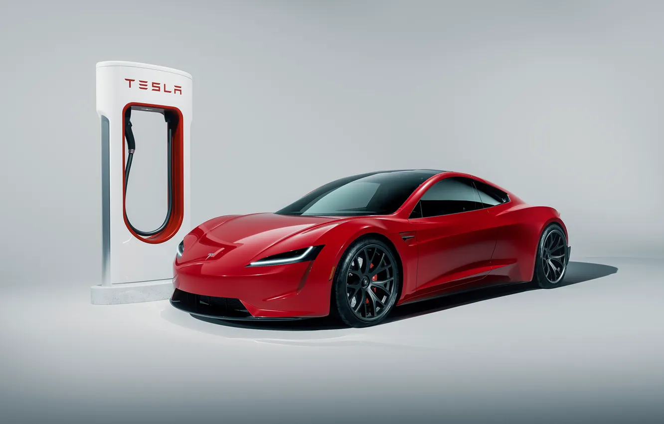 Фото обои Roadster, Tesla, 2020