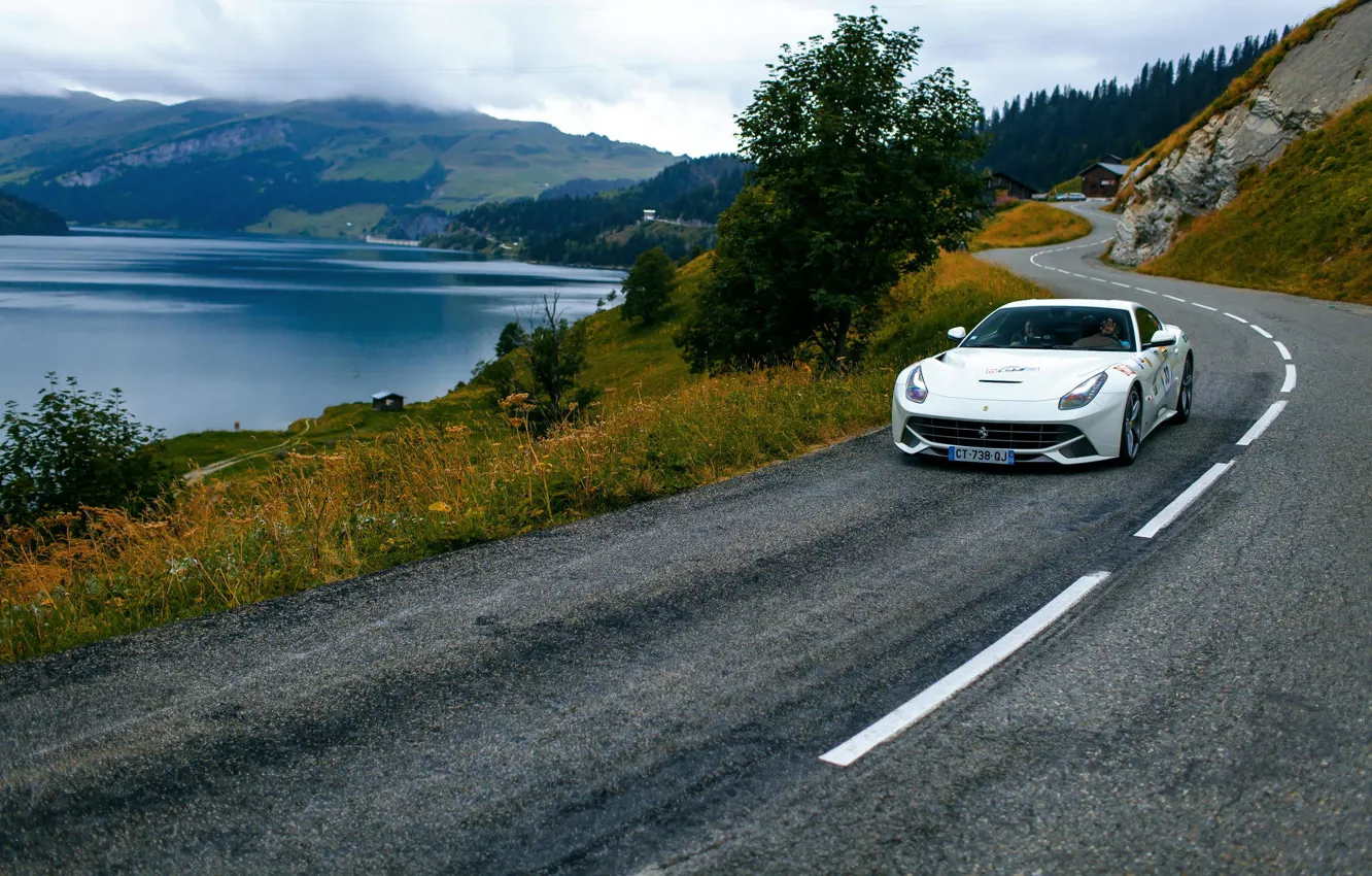 Фото обои дорога, Ferrari, феррари, франция, France, Berinetta