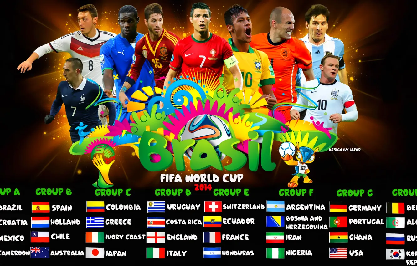 Фото обои футбол, fifa world cup, группы, brazil, кубок мира, 2014