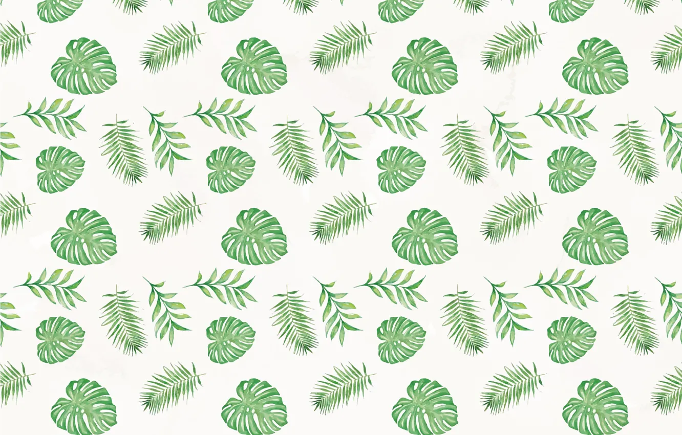 Фото обои green, текстура, background, pattern, leaves