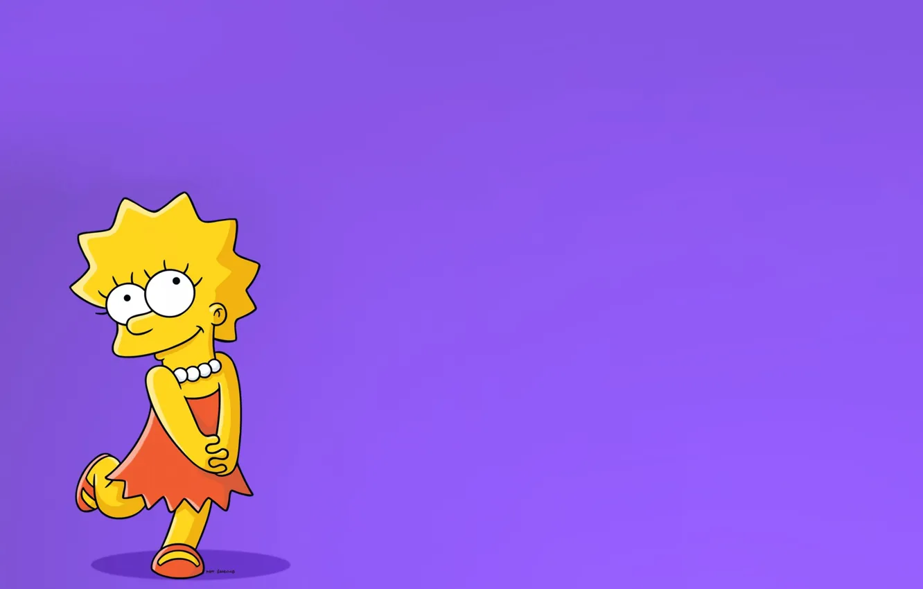 Фото обои Симпсоны, Рисунок, Simpsons, Лиза, Мультфильм, The Simpsons, 20th Century Fox, Персонаж