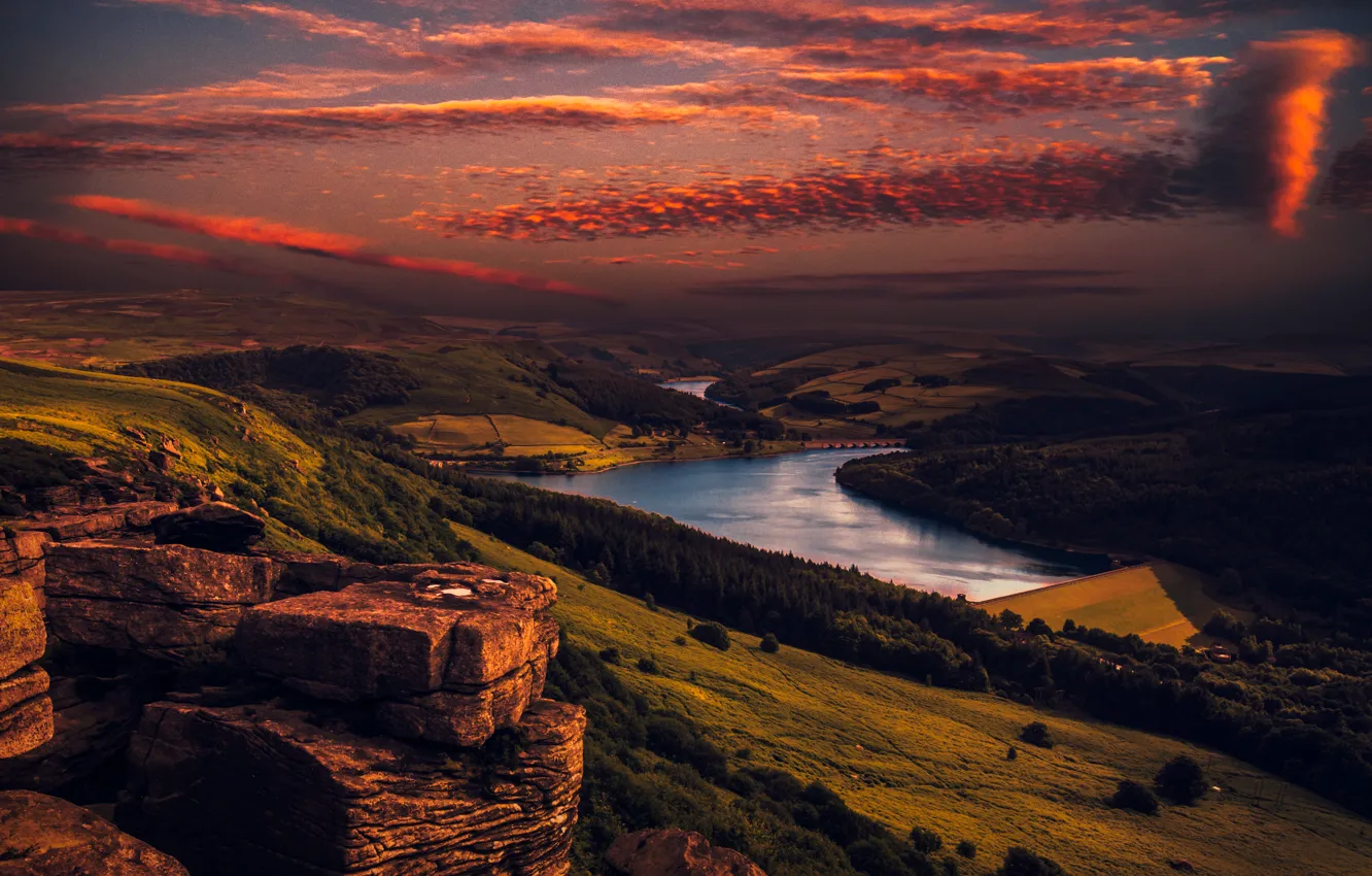 Фото обои небо, пейзаж, природа, красота, панорама