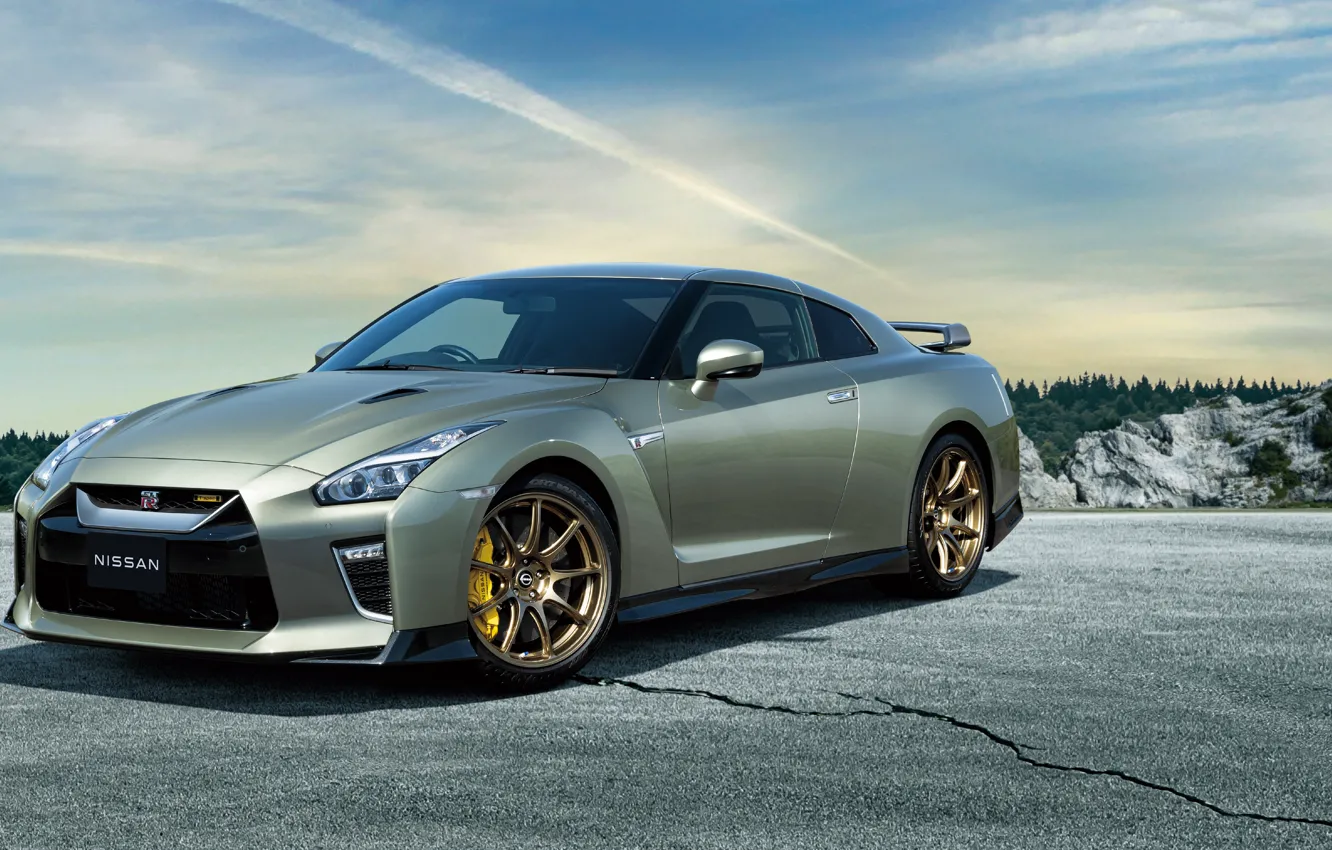 Фото обои Nissan, GT-R, R35, sports car, 2022, Nissan GT-R Premium Edition T-spec