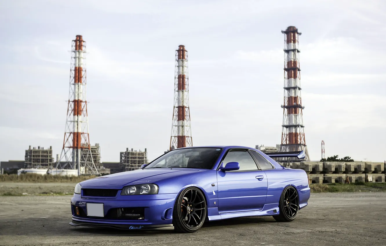 Фото обои тюнинг, ниссан, Nissan Skyline, R34, скайлайн