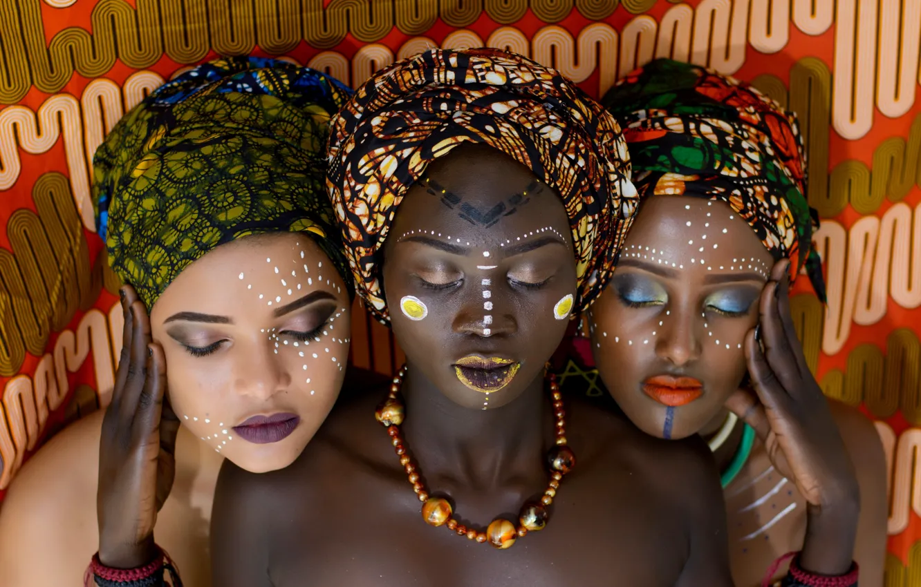 Фото обои девушка, девушки, Стиль, Африка, африканки