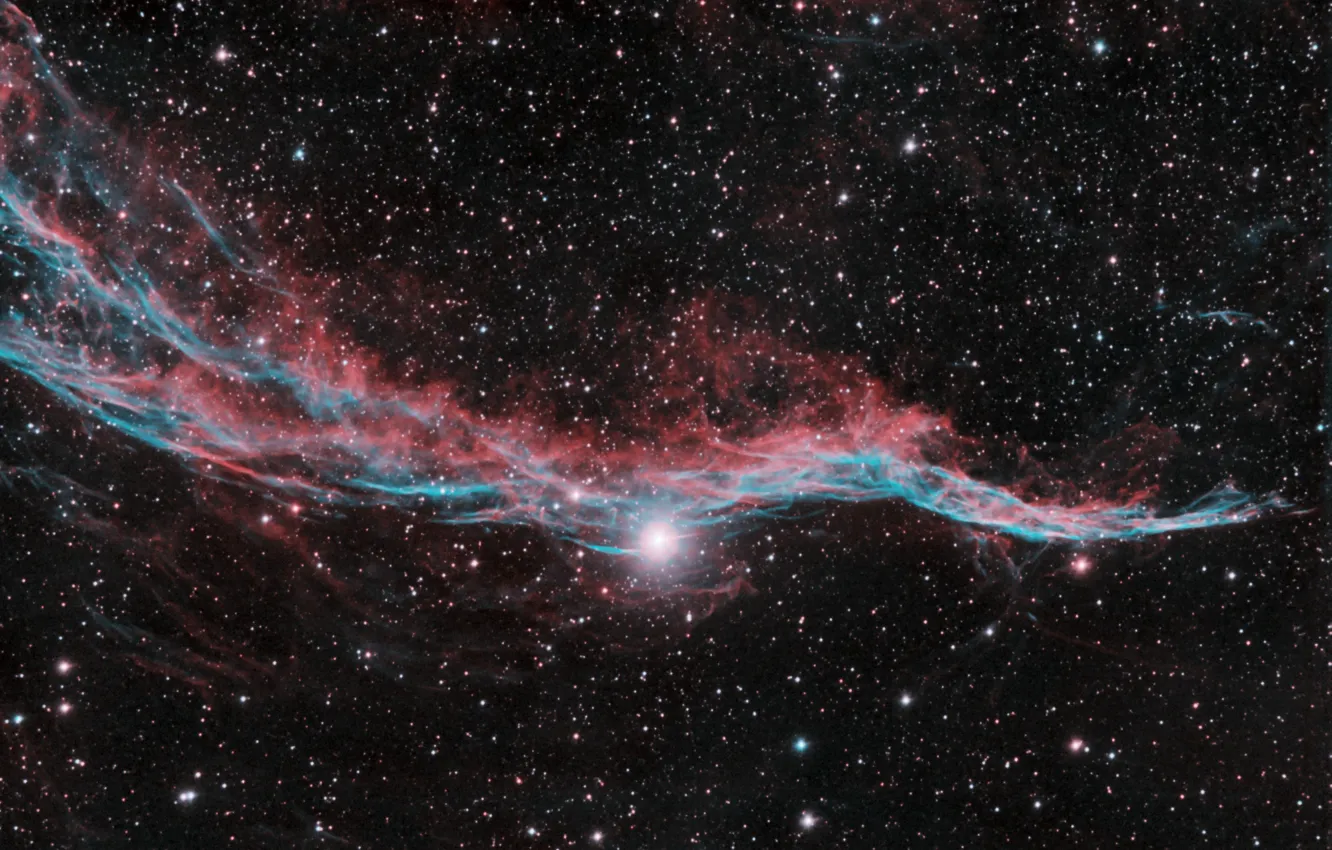 Фото обои космос, звезды, Veil nebula
