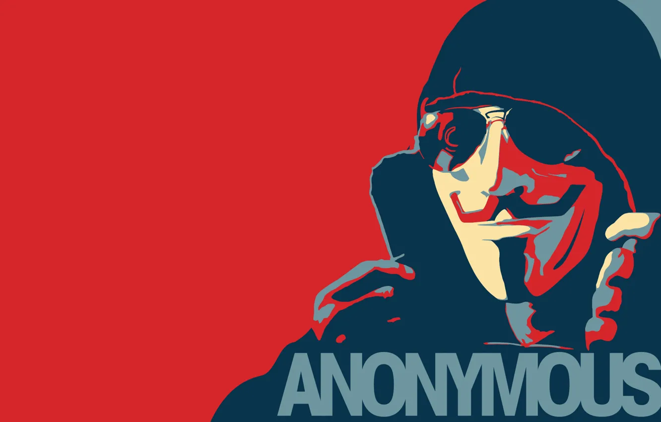 Фото обои стиль, очки, аноним, anonymous, копюшон, анонимус