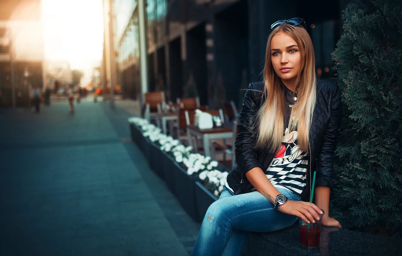 Фото обои Girl, Light, Beautiful, Russia, Model, Glass, Beauty, Best