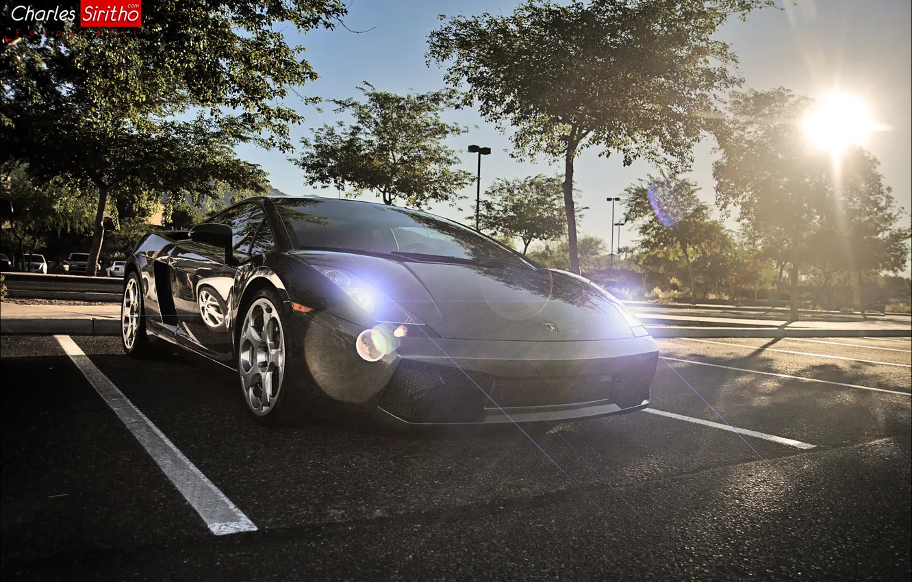 Фото обои машина, авто, солнце, Lamborghini, auto, Charles Siritho