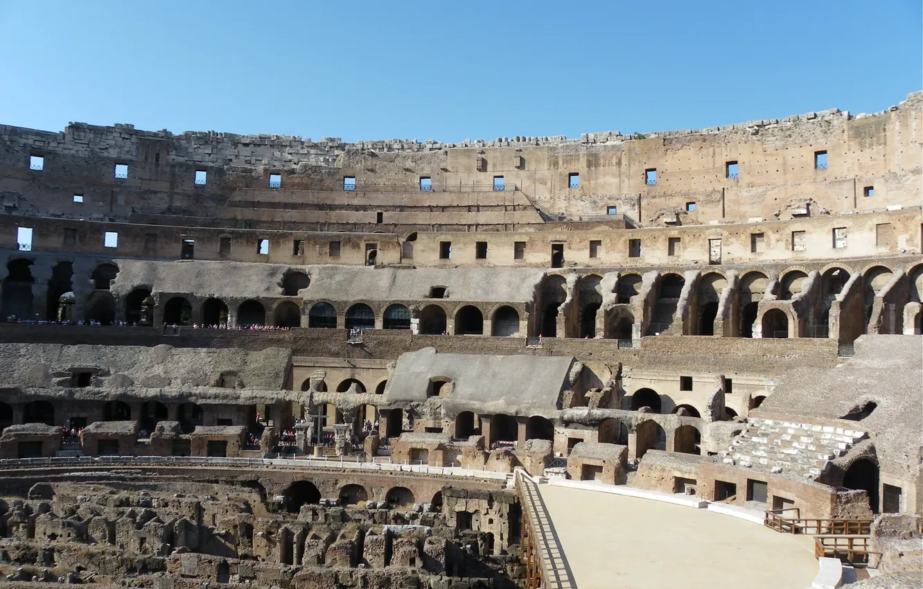 Фото обои Рим, Колизей, Италия, Italy, Italia, Coliseum, Roma
