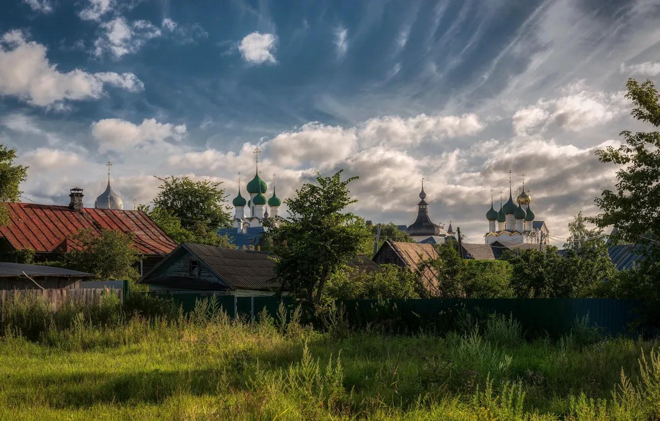 Фото обои небо, природа, город