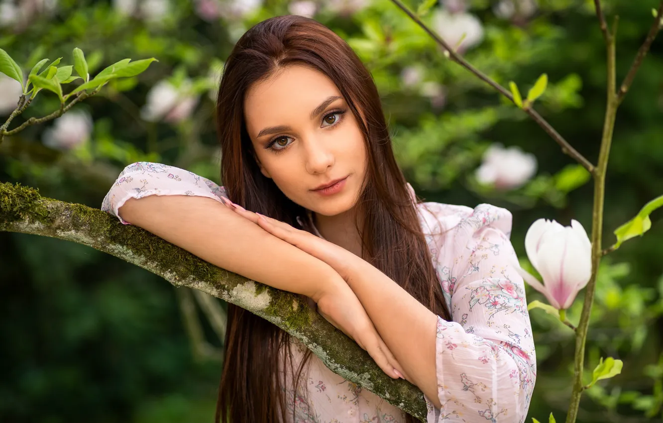 Фото обои девушка, портрет, Kasia