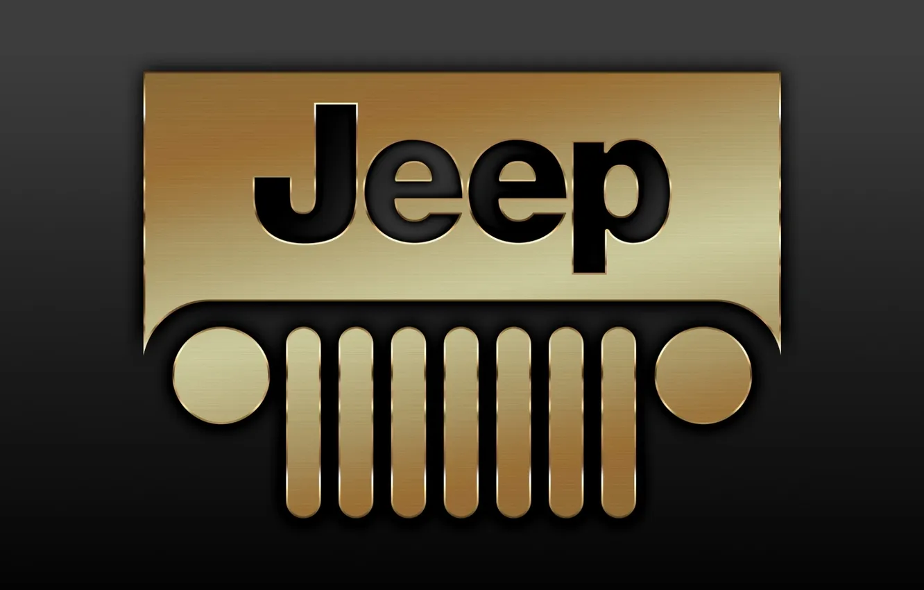 Фото обои надпись, фары, логотип, джип, эмблема, logo, jeep, решетка радиатора